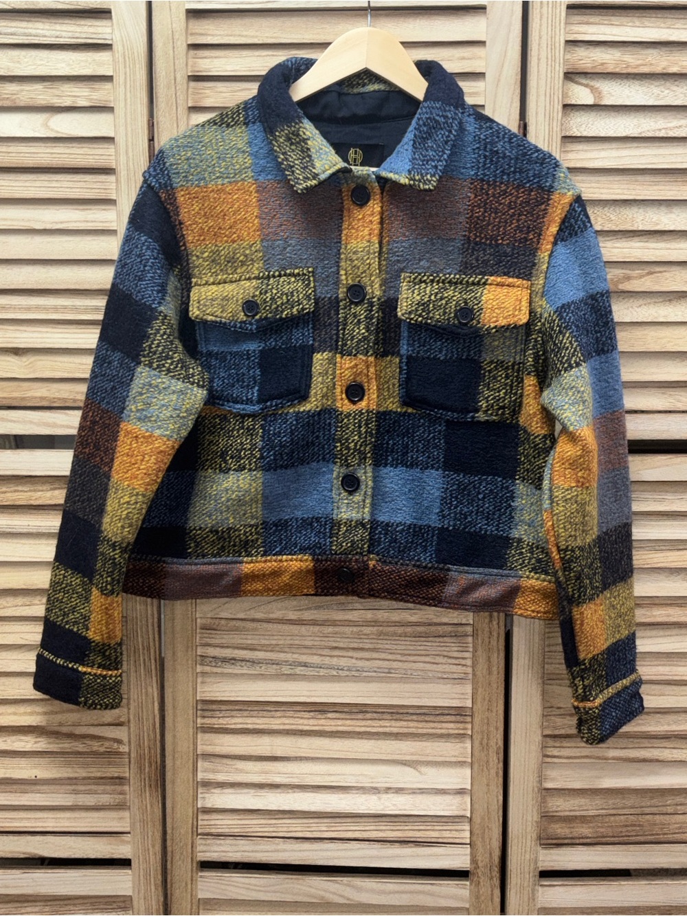 House of Harlow 1960 Plaid Wool-Blend Shacket – NWT - Size M - Picture 2 of 5